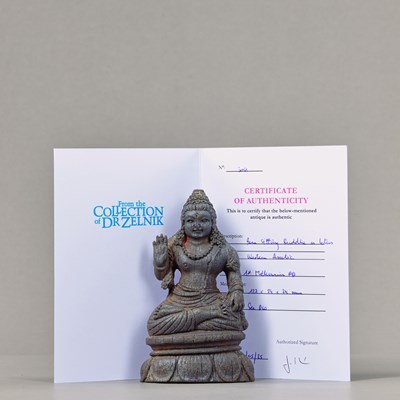 Lot 311 - WOOD BUDDHA KUSHAN INDIA 10TH CENTURY