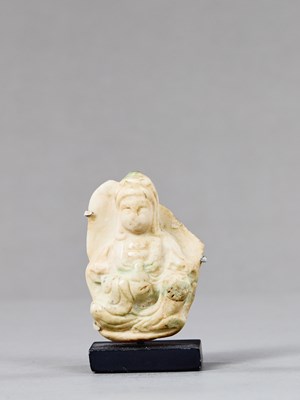 Lot 214 - MARBLE GUANYIN CHINA 19TH CENTURY