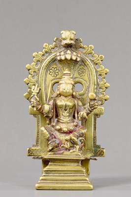 Lot 237 - DURGA BRONZE INDIA 17TH CENTURY