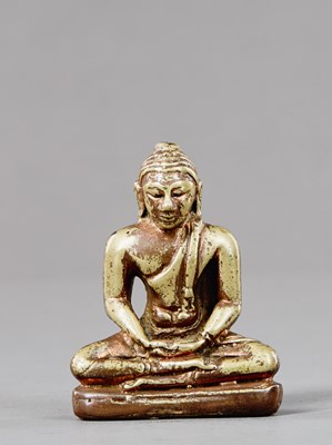 Lot 178 - SEATED BRONZE BUDDHA SRI LANGKA 13TH CENTURY