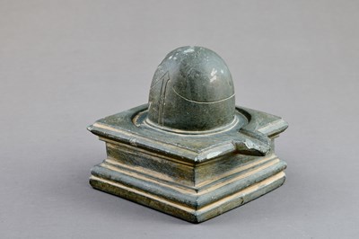 Lot 317 - SHIVA LINGAM IN YONI PEDESTAL ,KASHMIR, 12TH CENTURY
