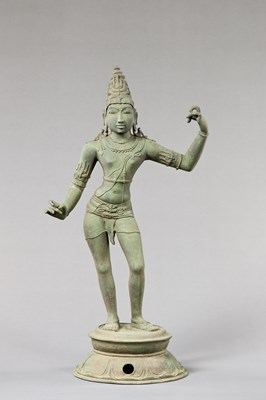 Lot 6 - STANDING BRONZE SHIVA INDIA 13TH CENTURY