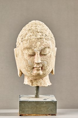 Lot 170 - STONE HEAD CHINA NORTHERN QI 6TH CENTURY