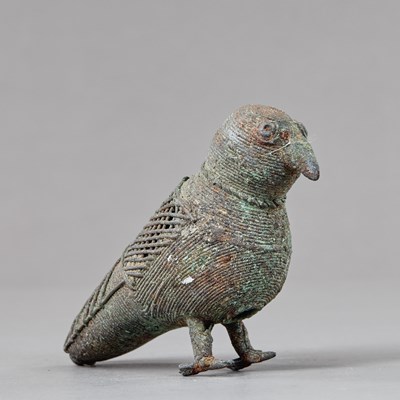 Lot 315 - STANDING BRONZE BIRD INDIA ORISSA 18TH CENTURY