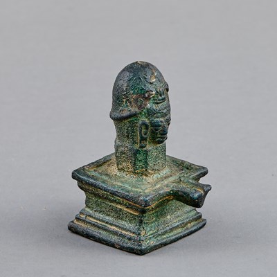 Lot 213 - FACED LINGAM KHMER EMPIRE, ANGKOR PERIOD, CAMBODIA, 12TH CENTURY