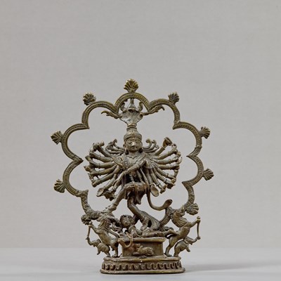 Lot 5 - DANCING SHIVA NATARAJA INDIA 18TH TO 19TH CENTURY