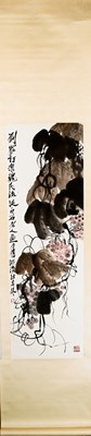 Lot 416 - GRAPEVINES AND CLUSTERS OF GRAPES , QI BAI SHI (1864-1957)