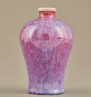 Lot 125 - FLAMBÉ-GLAZED MEIPING VASE, QING DYNASTY