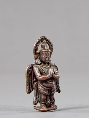 Lot 303 - BRONZE GARUDA, NEPAL, 15TH CENTURY