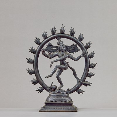Lot 278 - DANCING SHIVA NATARJA SOUTH INDIA 18TH CENTURY