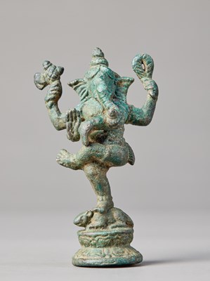 Lot 8 - DANCING GANESHA, KHMER EMPIRE, ANGKOR PERIOD, 12TH CENTURY